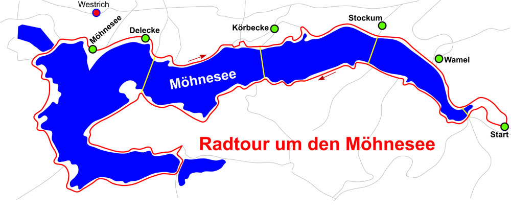 Möhnesee Radweg
